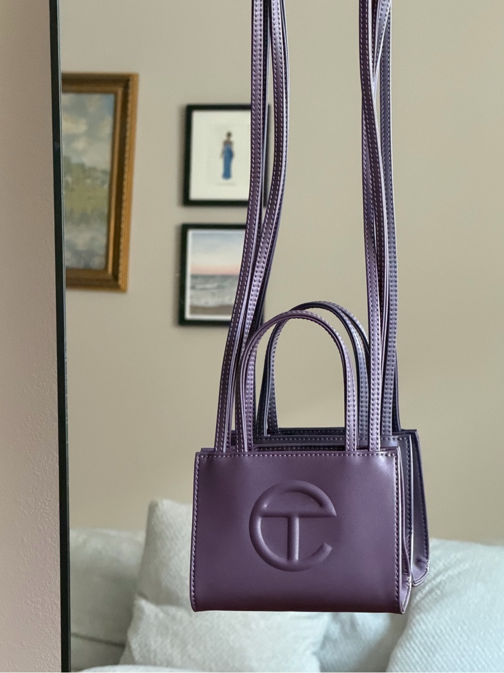 Telfar Small Shopping Bag Eggplant Purple + Dust Bag